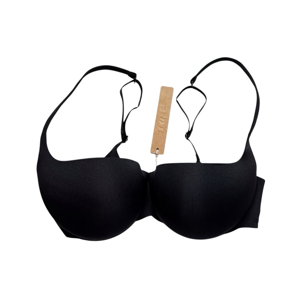 NWT Skims Black Ultimate Push Up Balconette Bra 36 DD Onyx - Picture 7 of 15